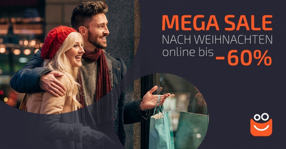 Nutzen Sie die Sales nach Weihnachten und stürzen Sie sich auf die Rabatte bis zu - 60%