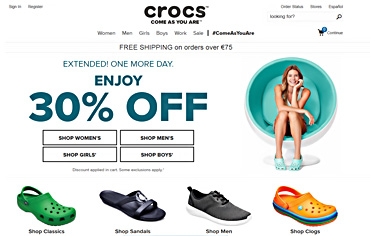 Crocs online