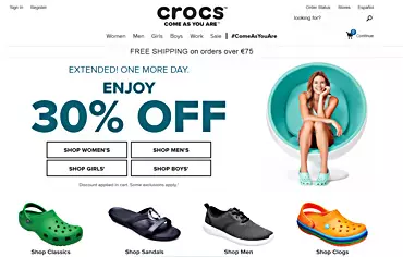 Crocs online