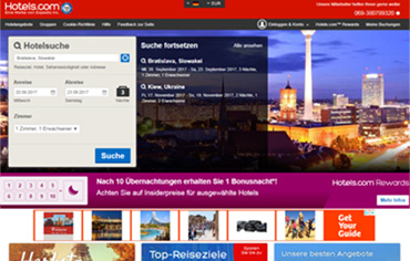Hotels.com online