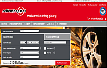 Reifenshop online