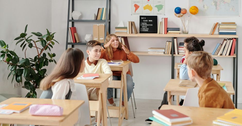 Schüler im Klassenzimmer